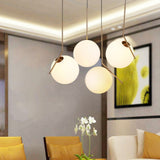 Globe Glass Pendant Light Ambient Light Electroplated Metal Glass Anti-Glare E26/E27 LED - heparts