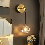 Crystal Copper Sconce Wall Lights Bathroom Lights Vanity Lighting Mid Century Sconce