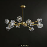 9/12/15/18 Solid Brass Crystal Lights Novelty Sputnik Chandelier Ambient Light Glass Creative Bulb Included G9