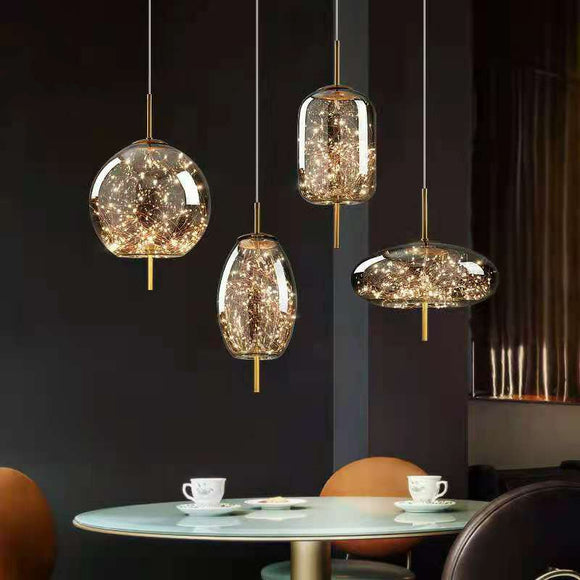 Gypsophila LED Glass Pendant Lighting Chandelier