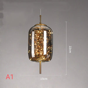 Gypsophila LED Glass Pendant Lighting Chandelier