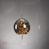Gypsophila LED Glass Pendant Lighting Chandelier