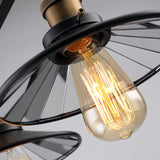 Industrial Vintage 3-Lights Semi Flush Mount Ceiling Light Lamp Fixture Island Chandelier Fixture