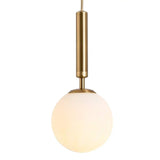 Ins Circular Pendant Light Ambient Light Gold Metal Glass E12/E14 Dining Room,Bedroom - heparts