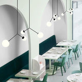 Ins White Glass Cherry Ball Pendant Light Designer's Lamp Simple Modern - heparts
