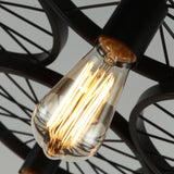 Iron Rings Cluster Chandelier Down-light American Neoclassic Pendant lights - heparts