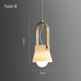 Minimalist Milk Glass Pendant Lights with Wooden Accents