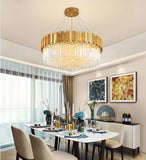 Luxurious Crystal Chandelier Ambient Light Painted 8-Light Living Room Glass Candle Style E12 / E14 - heparts