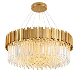 Luxurious Crystal Chandelier Ambient Light Painted 8-Light Living Room Glass Candle Style E12 / E14 - heparts