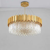 Luxurious Crystal Chandelier Ambient Light Painted 8-Light Living Room Glass Candle Style E12 / E14 - heparts