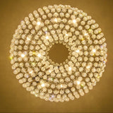 Luxurious Crystal D80cm Chandelier Downlight Electroplated Metal Crystal GU10 LED - heparts