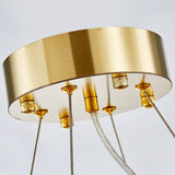 Luxury Crystal Chandelier Modern Suspension Pendant Light Elegant Ceiling Lamp Lighting Fixture for Living Dining Room E12-E14 ITEM1908
