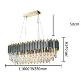 Luxury Crystal Chandelier Modern Suspension Pendant Light Elegant Ceiling Lamp Lighting Fixture for Living Dining Room E12-E14 ITEM1909