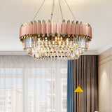 Luxury Crystal Chandelier Modern Suspension Pendant Light Elegant Ceiling Lamp Lighting Fixture for Living Dining Room E12-E14 ITEM1910