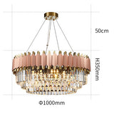 Luxury Crystal Chandelier Modern Suspension Pendant Light Elegant Ceiling Lamp Lighting Fixture for Living Dining Room E12-E14 ITEM1910