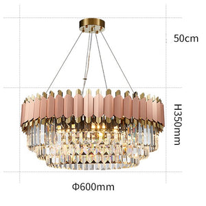 Luxury Crystal Chandelier Modern Suspension Pendant Light Elegant Ceiling Lamp Lighting Fixture for Living Dining Room E12-E14 ITEM1910