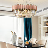 Luxury Crystal Chandelier Modern Suspension Pendant Light Elegant Ceiling Lamp Lighting Fixture for Living Dining Room E12-E14 ITEM1910