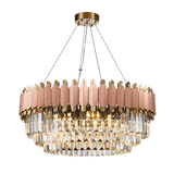 Luxury Crystal Chandelier Modern Suspension Pendant Light Elegant Ceiling Lamp Lighting Fixture for Living Dining Room E12-E14 ITEM1910