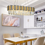 Luxury Crystal Chandelier Modern Suspension Pendant Light Elegant Ceiling Lamp Lighting Fixture for Living Dining Room E12-E14 ITEM2213