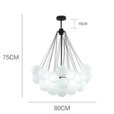 Luxury lighting Magic Bean Chandelier Simple D12cm Bubble Ball Glass for Bedroom Living E26E27