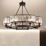 6/8Lights Round Modern Rustic Crystal Chandelier