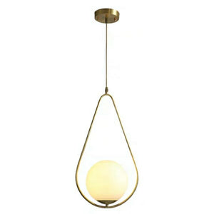 Milky white Glass Solid Brass Mini Pendant Lighting Vanity Lighting Bedrooms