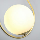 Milky white Glass Solid Brass Mini Pendant Lighting Vanity Lighting Bedrooms