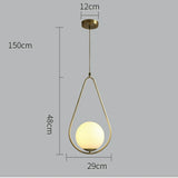 Milky white Glass Solid Brass Mini Pendant Lighting Vanity Lighting Bedrooms