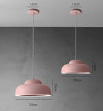 Macaroon Cloud Pendant Light Colorful Lights Ceiling Lamp Down light LED Integrated Warm white - heparts