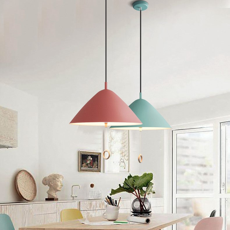 Colorful hanging lights on sale