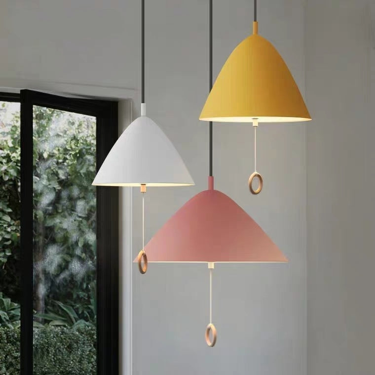 Macaroon Designer s Lamp Pendant Light Colorful Lights Chandelier Down light E26 E27 with Switch heparts