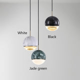 Marble Ball 10-16cm Crystal LED Chandelier Pendant Lighting Restaurant