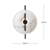 D30 Marble Disc Wall light Sconce Bedroom Led integration