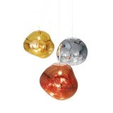 Melt Pendant Chrome Acrylic Lava Globe Glass Pendant Light Lamp Simple Modern E26E27 - heparts