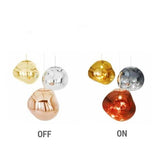 Melt Pendant Chrome Acrylic Lava Globe Glass Pendant Light Lamp Simple Modern E26E27 - heparts