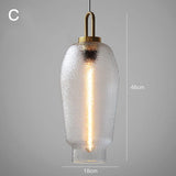 Mini Art Glass Chandelier Pendant Lighting Hazy Light