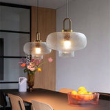 Mini Art Glass Chandelier Pendant Lighting Hazy Light