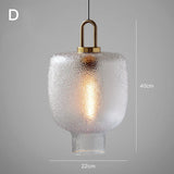 Mini Art Glass Chandelier Pendant Lighting Hazy Light