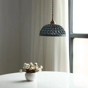 Mini Brass Handmade Ceramic Chandelier Pendant Lighting Modern Lamps