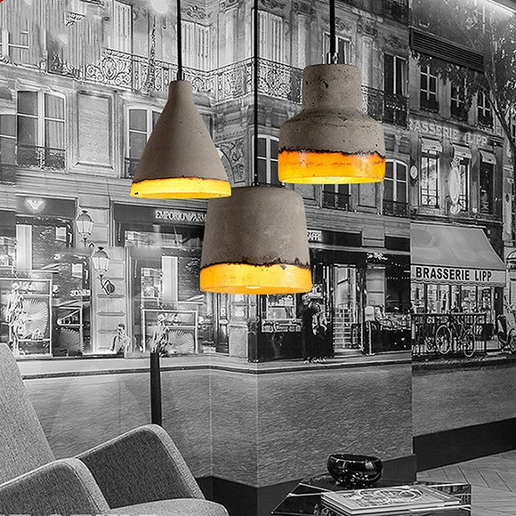 Mini Cement Retro Rainbow Resin Chandelier Pendant Lighting Modern Lamps