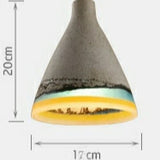 Mini Cement Retro Rainbow Resin Chandelier Pendant Lighting Modern Lamps