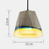 Mini Cement Retro Rainbow Resin Chandelier Pendant Lighting Modern Lamps