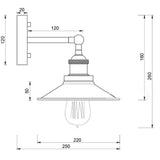 Mini Style Retro Wall Lamps & Sconces Ambient Light Electroplated Metal E26/E27 Edison Bulb - heparts