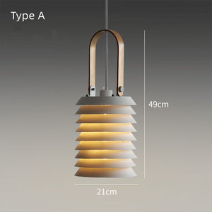 Minimalist Lantern Chandelier Warm bedroom Mini Pendant Lighting