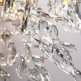 Modern Crystal Chandelier  Gold Luxury Metal Painted Finishes Christmas Decoration Ice Shape Snowflake