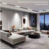 20cm Modern Magnetic Track Linear DIY Lighting System Embedded  LED Spotlight Downlight Living Room Office