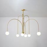Modern Metal Chandelier Light Fixtures Multi-Head Suspension Pendant Lamps