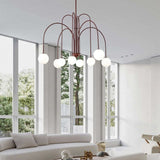 Modern Metal Chandelier Light Fixtures Multi-Head Suspension Pendant Lamps