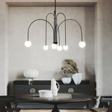 Modern Metal Chandelier Light Fixtures Multi-Head Suspension Pendant Lamps