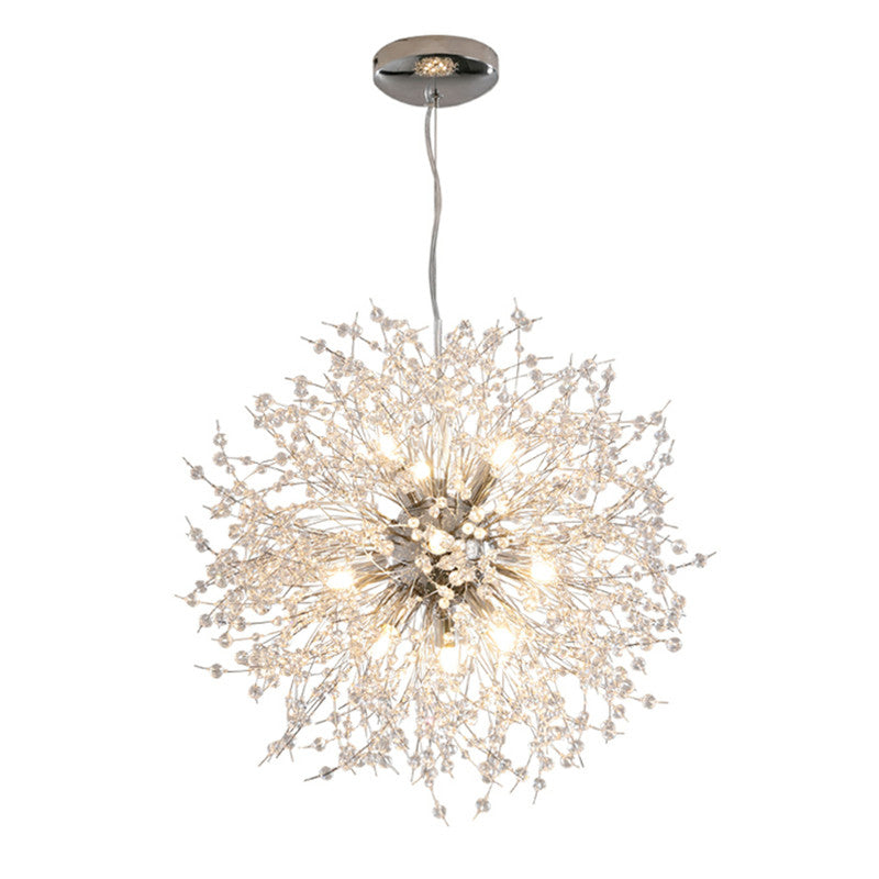 Modern Electroplated Globe Chandeliers Firework Led Vintage Pendant ...